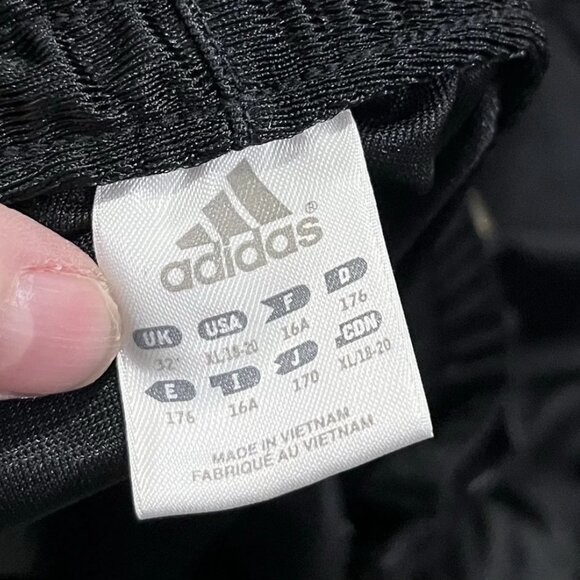 Adidas Vintage Snap Pants Men’s XL Black Track Athletic Tearaway 3 Stripe - Picture 7 of 8